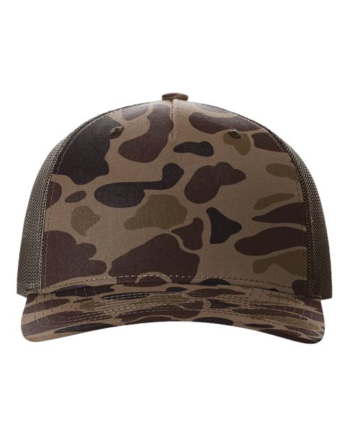 Richardson - Gorra de camionero estampada de cinco paneles - 112PFP