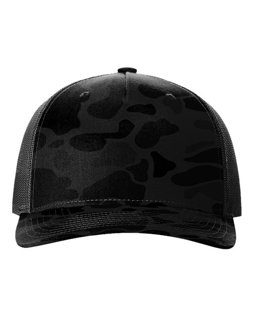 Richardson - Gorra de camionero estampada de cinco paneles - 112PFP