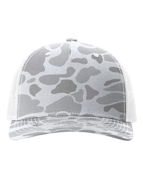 Richardson - Gorra de camionero estampada de cinco paneles - 112PFP
