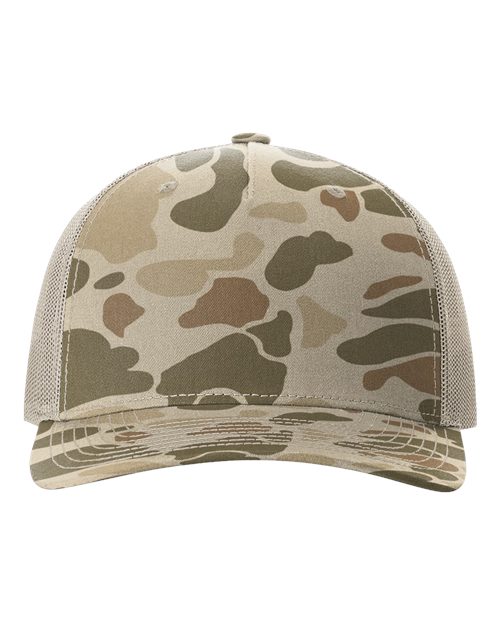 Richardson - Gorra de camionero estampada de cinco paneles - 112PFP