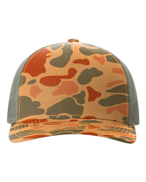 Richardson - Gorra de camionero estampada de cinco paneles - 112PFP