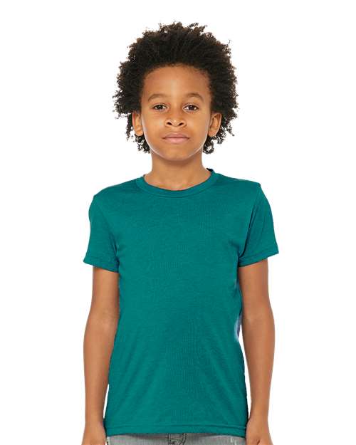 BELLA + CANVAS - Camiseta juvenil de mezcla triple - 3413Y