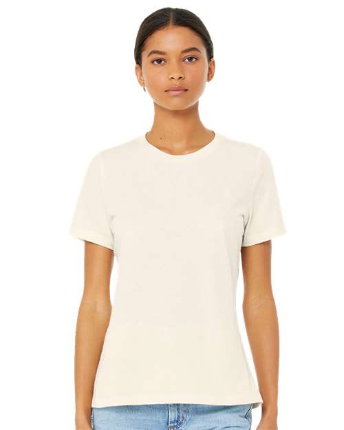 BELLA + CANVAS - Camiseta de corte relajado para mujer con tejido CVC jaspeado - 6400CVC