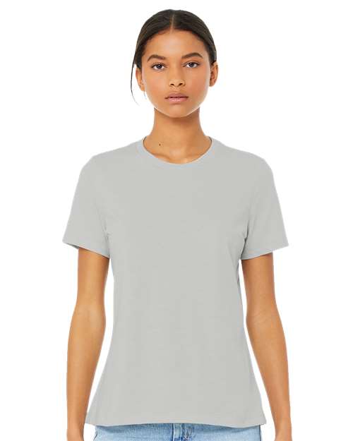 BELLA + CANVAS - Camiseta de corte relajado para mujer con tejido CVC jaspeado - 6400CVC