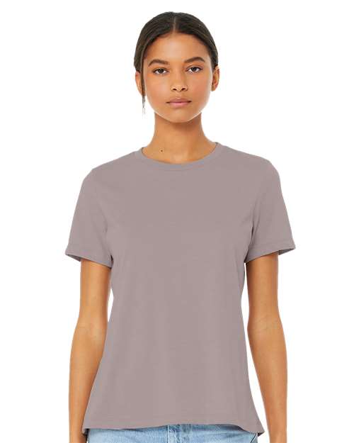 BELLA + CANVAS - Camiseta de corte relajado para mujer con tejido CVC jaspeado - 6400CVC