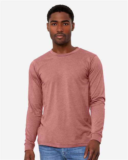 BELLA + CANVAS - Camiseta de manga larga jaspeada CVC - 3501CVC