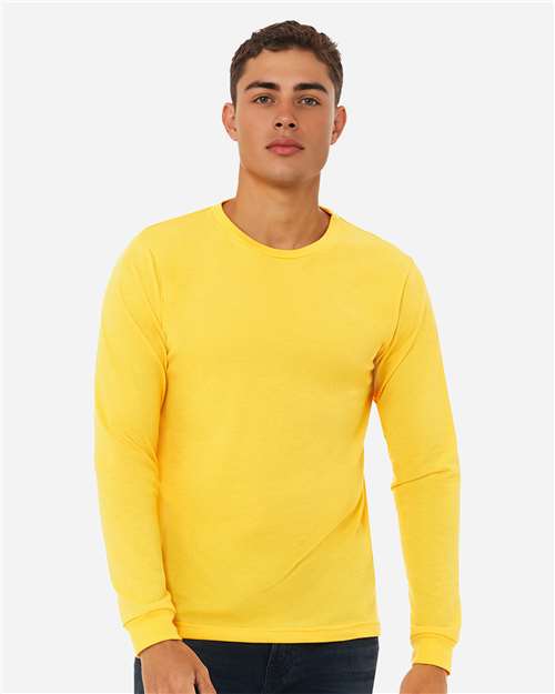 BELLA + CANVAS - Camiseta de manga larga jaspeada CVC - 3501CVC