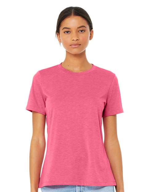 BELLA + CANVAS - Camiseta de triblend de corte relajado para mujer - 6413