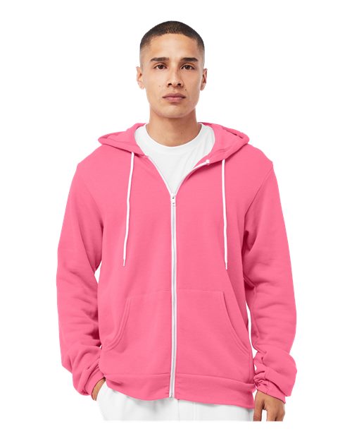 BELLA + CANVAS - Unisex Sponge Fleece Full-Zip Hoodie Sweatshirt - 3739