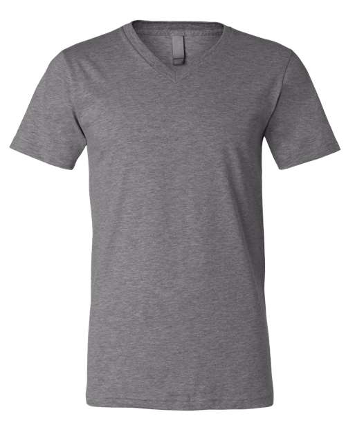 BELLA + CANVAS - Camiseta unisex con cuello en V y estampado jaspeado CVC - 3005CVC