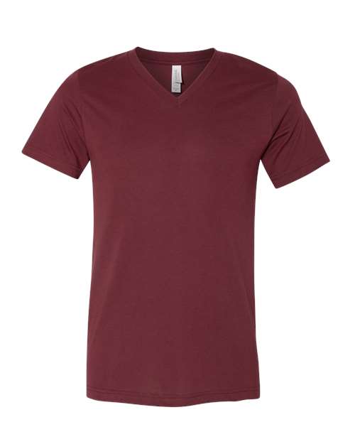BELLA + CANVAS - Camiseta unisex con cuello en V y estampado jaspeado CVC - 3005CVC