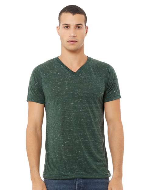 BELLA + CANVAS - Unisex Textured Jersey V-Neck Tee - 3655