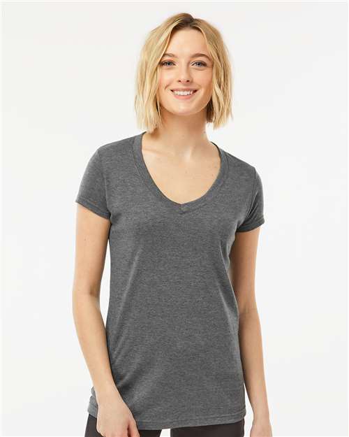 Tultex - Women's Poly-Rich V-Neck T-Shirt - 244