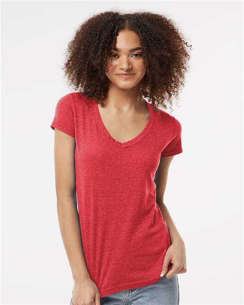 Tultex - Women's Poly-Rich V-Neck T-Shirt - 244