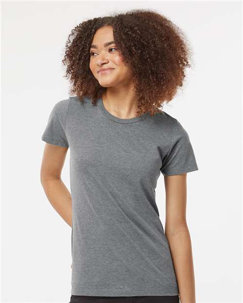 Tultex - Camiseta de mezcla de algodón premium para mujer - 542