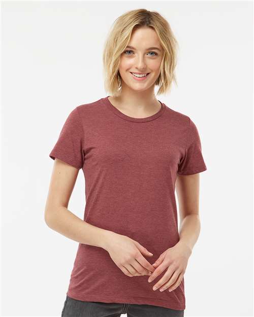 Tultex - Camiseta de mezcla de algodón premium para mujer - 542