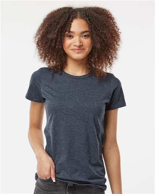 Tultex - Camiseta de mezcla de algodón premium para mujer - 542