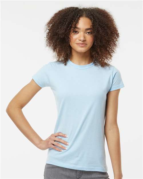 Tultex - Camiseta de punto fino y corte entallado para mujer - 213