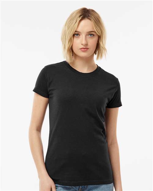 Tultex - Camiseta de punto fino y corte entallado para mujer - 213