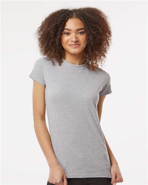 Tultex - Camiseta de punto fino y corte entallado para mujer - 213