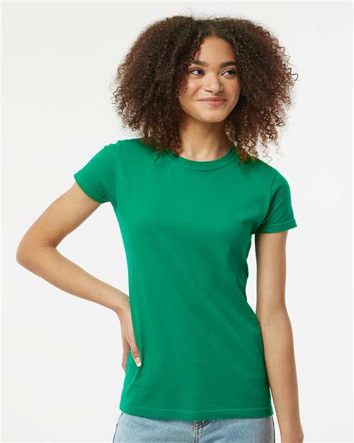 Tultex - Camiseta de punto fino y corte entallado para mujer - 213