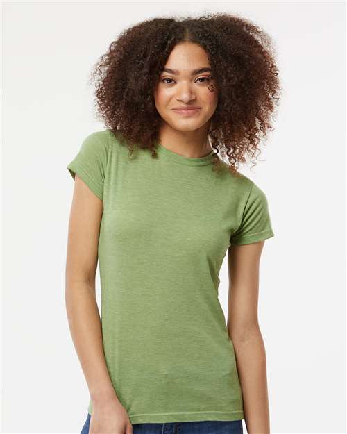 Tultex - Camiseta Poly-Rich para mujer - 240