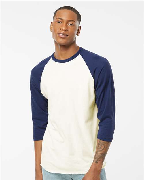 Tultex - Camiseta unisex de jersey fino raglán - 245