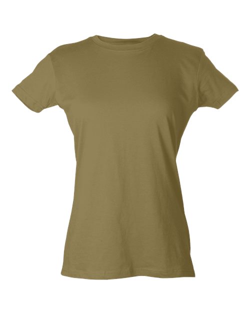 Tultex - Camiseta de punto fino y corte entallado para mujer - 213