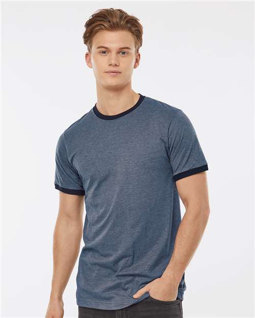 Tultex - Camiseta unisex de punto fino con ribetes - 246