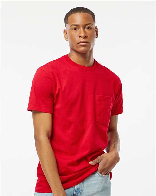 Tultex - Unisex Heavyweight Jersey Pocket T-Shirt - 293