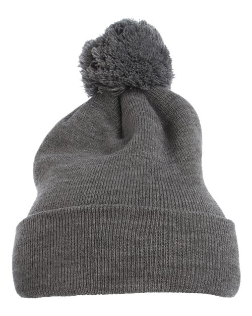 YP Classics - Gorro de punto con puños y pompones - 1501P