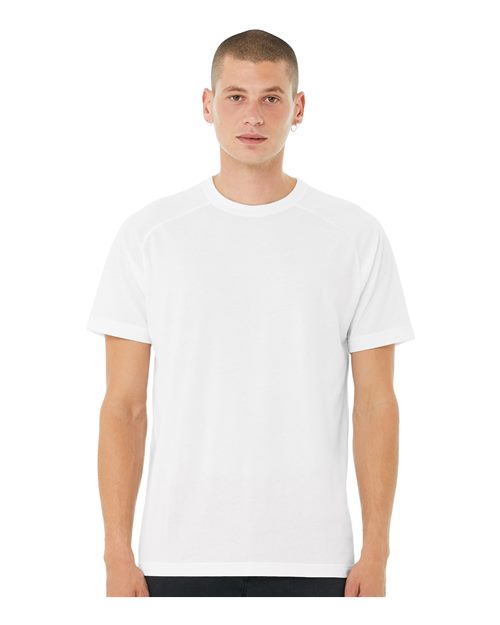 BELLA + CANVAS - Camiseta raglán jaspeada CVC para hombre - 3201