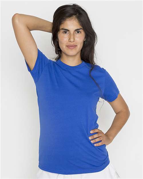 Los Angeles Apparel - Camiseta de jersey fino para mujer, fabricada en EE. UU. - 21002
