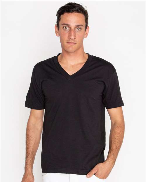 Los Angeles Apparel - Unisex USA-Made Fine Jersey V-Neck T-Shirt - 24056