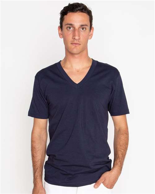 Los Angeles Apparel - Unisex USA-Made Fine Jersey V-Neck T-Shirt - 24056