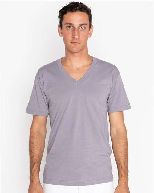 Los Angeles Apparel - Unisex USA-Made Fine Jersey V-Neck T-Shirt - 24056