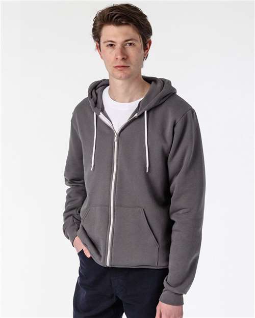 Los Angeles Apparel - Unisex USA-Made Flex Fleece Full-Zip Hooded Sweatshirt - F97