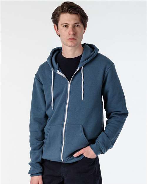 Los Angeles Apparel - Unisex USA-Made Flex Fleece Full-Zip Hooded Sweatshirt - F97