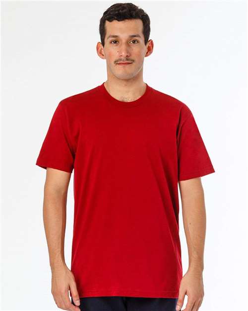 Los Angeles Apparel - Camiseta unisex de poliéster y algodón 50/50, fabricada en EE. UU. - FF01