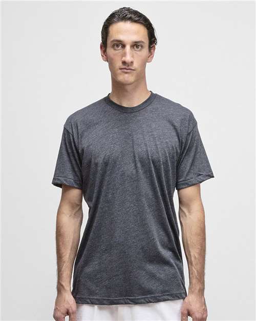 Los Angeles Apparel - Camiseta unisex de poliéster y algodón 50/50, fabricada en EE. UU. - FF01