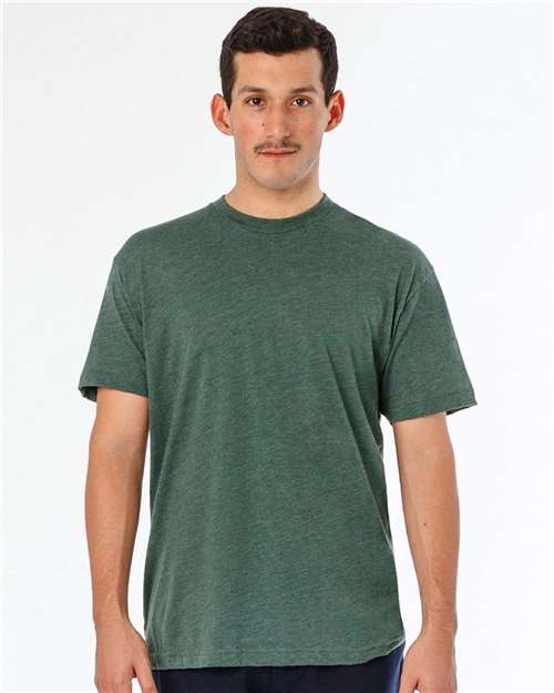 Los Angeles Apparel - Camiseta unisex de poliéster y algodón 50/50, fabricada en EE. UU. - FF01