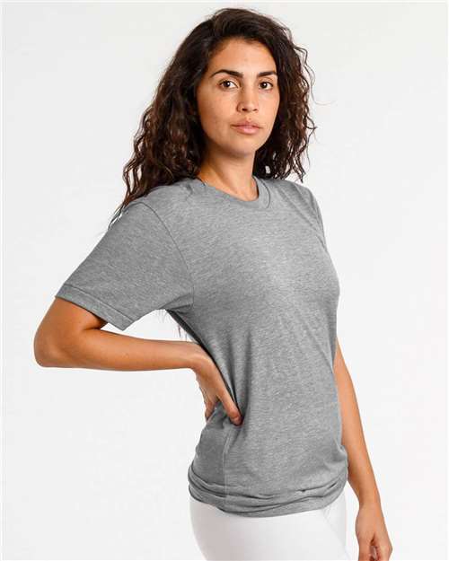 Los Angeles Apparel - Camiseta unisex de mezcla tricolor, fabricada en EE. UU. - TR01