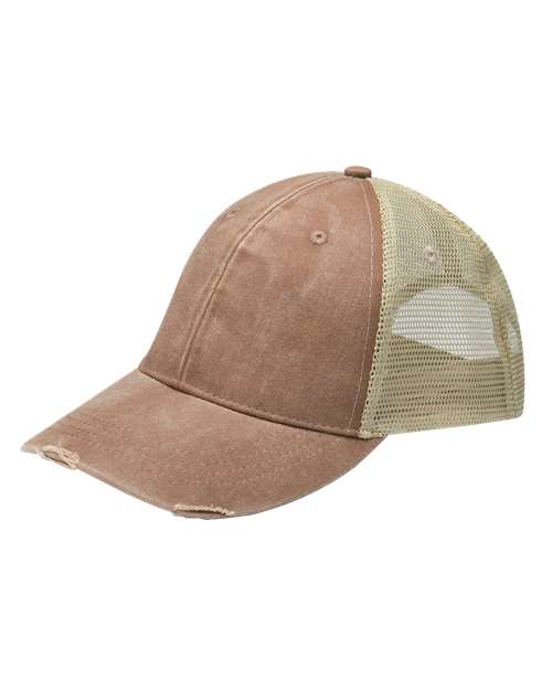Adams Headwear - Ollie Distressed Trucker Cap - OL102