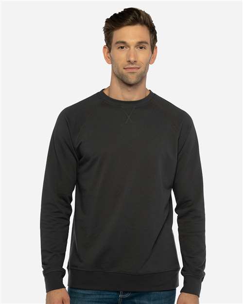 Next Level - Sudadera unisex Laguna con cuello redondo y raglán - 9000