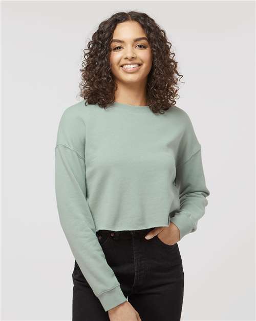 Independent Trading Co. - Sudadera ligera de cuello redondo para mujer - AFX24CRP
