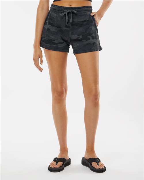 Independent Trading Co. - Women’s Lightweight California Wave Wash Fleece Shorts - PRM20SRT