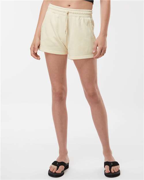 Independent Trading Co. - Women’s Lightweight California Wave Wash Fleece Shorts - PRM20SRT