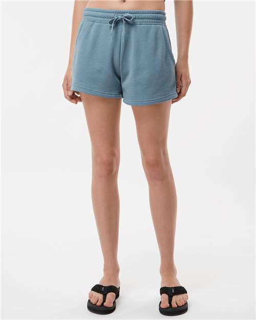 Independent Trading Co. - Women’s Lightweight California Wave Wash Fleece Shorts - PRM20SRT