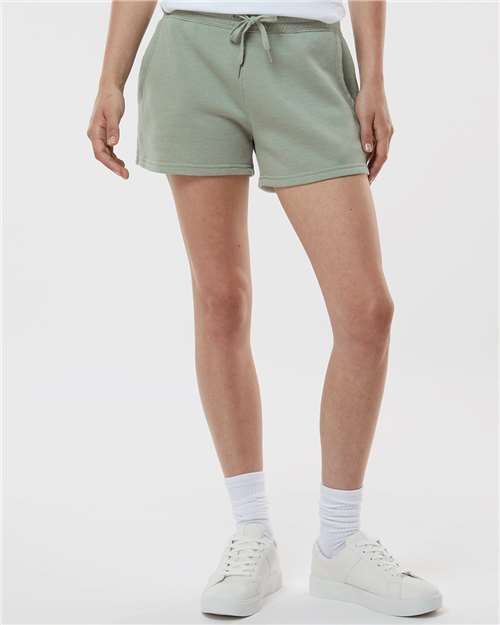 Independent Trading Co. - Women’s Lightweight California Wave Wash Fleece Shorts - PRM20SRT