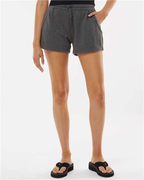 Independent Trading Co. - Women’s Lightweight California Wave Wash Fleece Shorts - PRM20SRT
